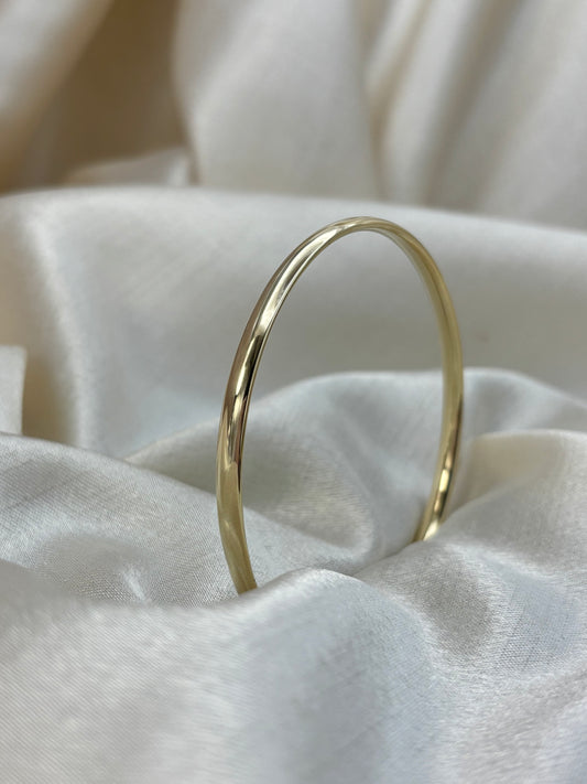 9ct Yellow Gold Solid Ladies Bangle