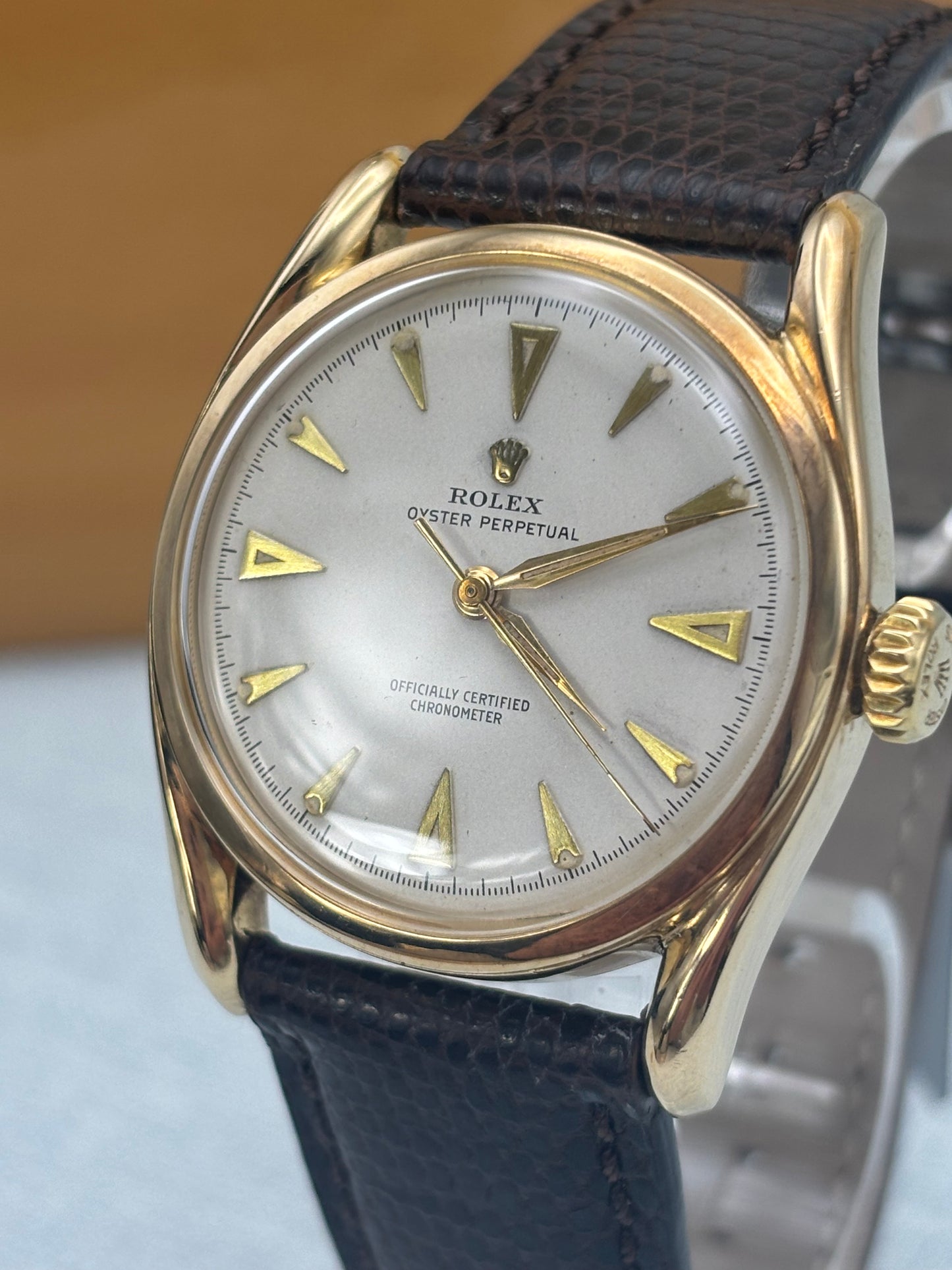 Rolex Oyster Bombay Vintage 14ct Gold 6090 IN STOCK