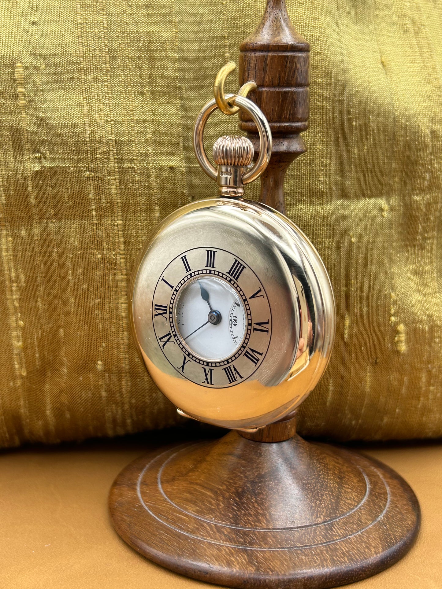 Antique 9ct Gold Half Hunter Pocket-Watch Hallmarked 1926