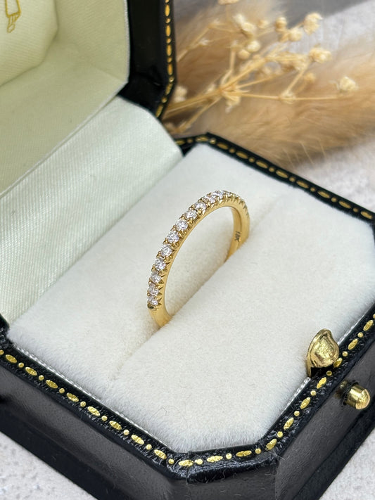 18ct Yellow Gold Diamond Eternity Ring - 0.33ct