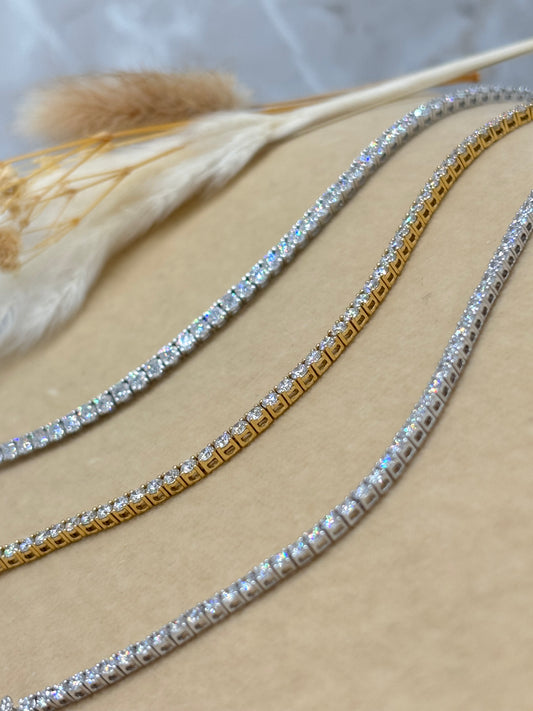 18ct White Gold Diamond Tennis Bracelet 5ct - LAB CREATED