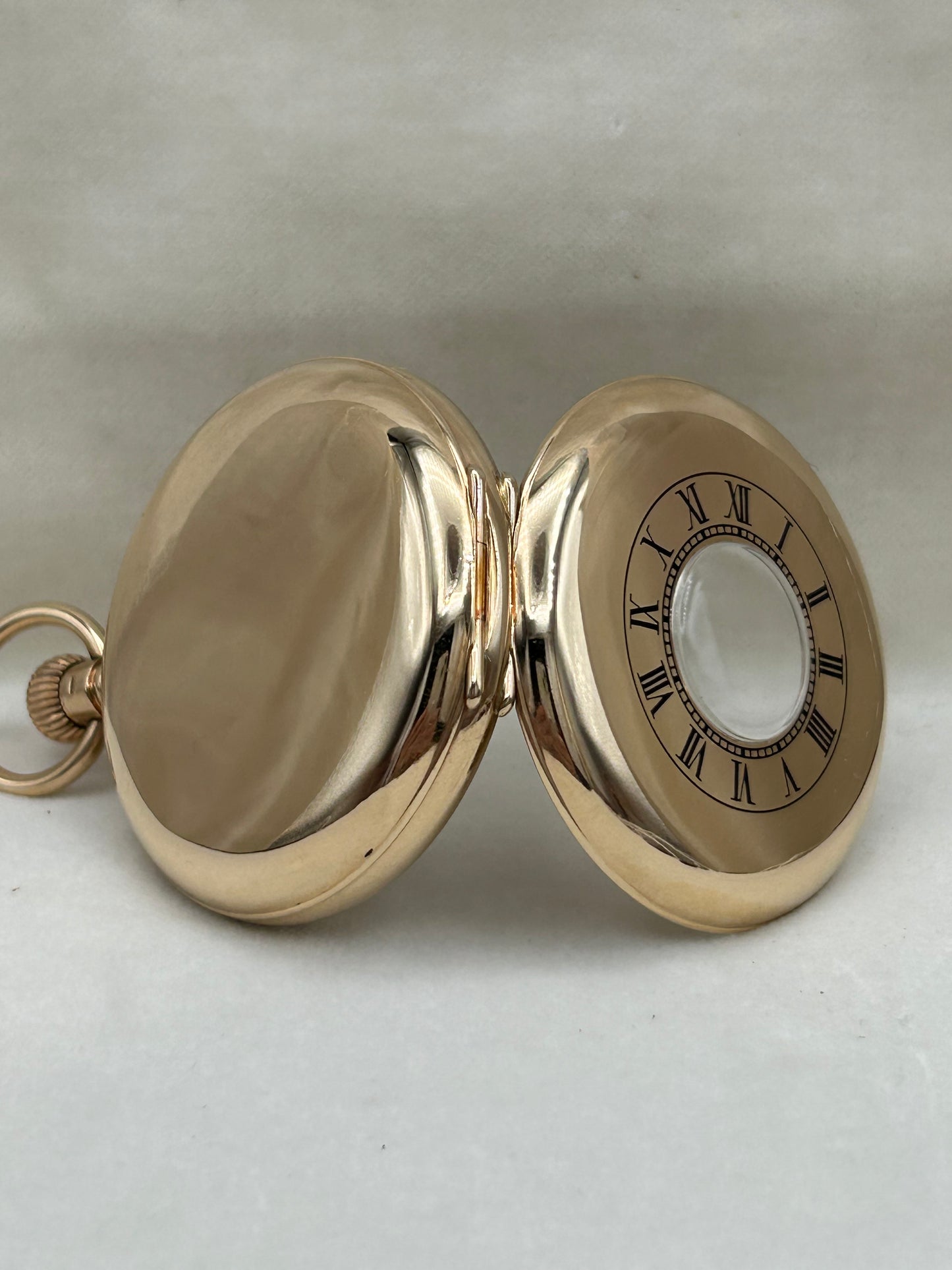Antique 9ct Gold Half Hunter Pocket-Watch Hallmarked 1926