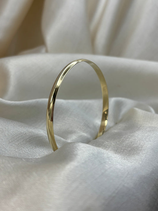 9ct Yellow Gold Solid Ladies Bangle