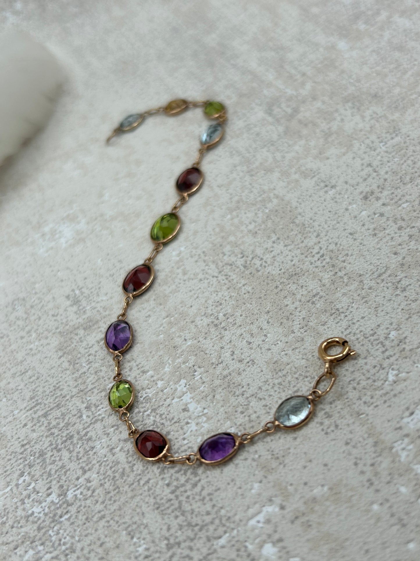9ct Rose Gold Multi-Stone Bracelet