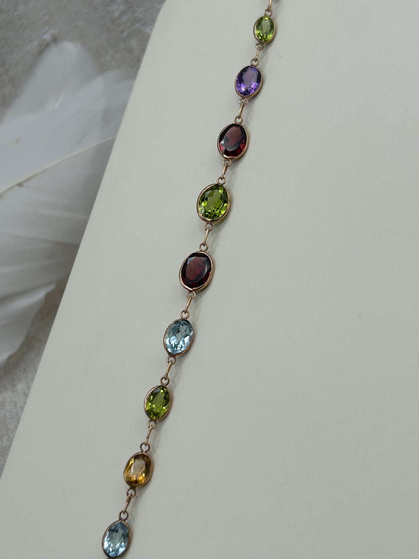 9ct Rose Gold Multi-Stone Bracelet