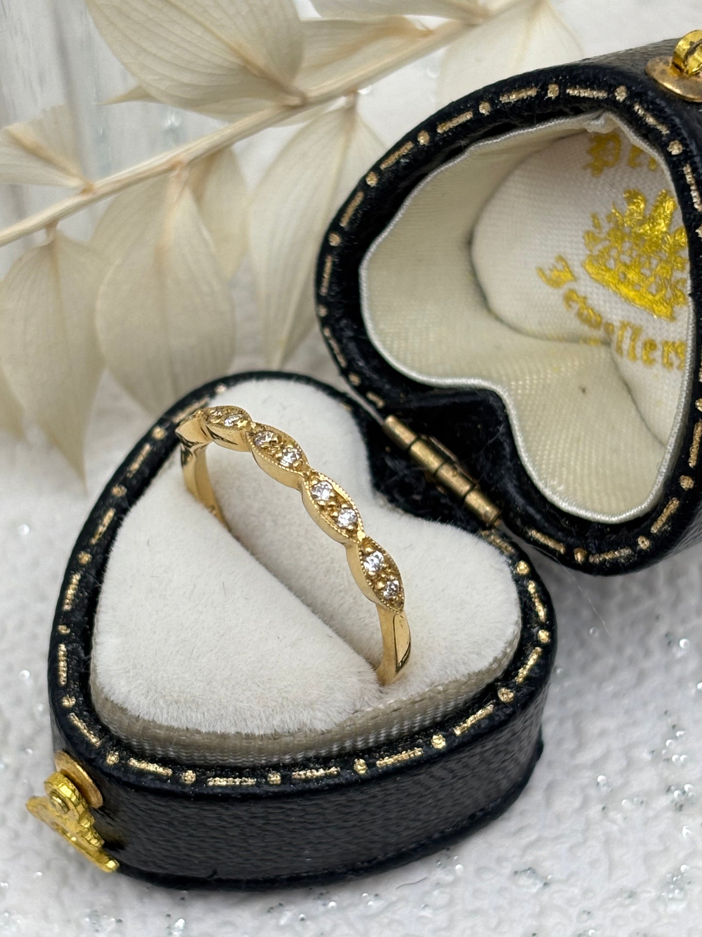 Vintage Style 18ct Yellow Gold Diamond Eternity Ring