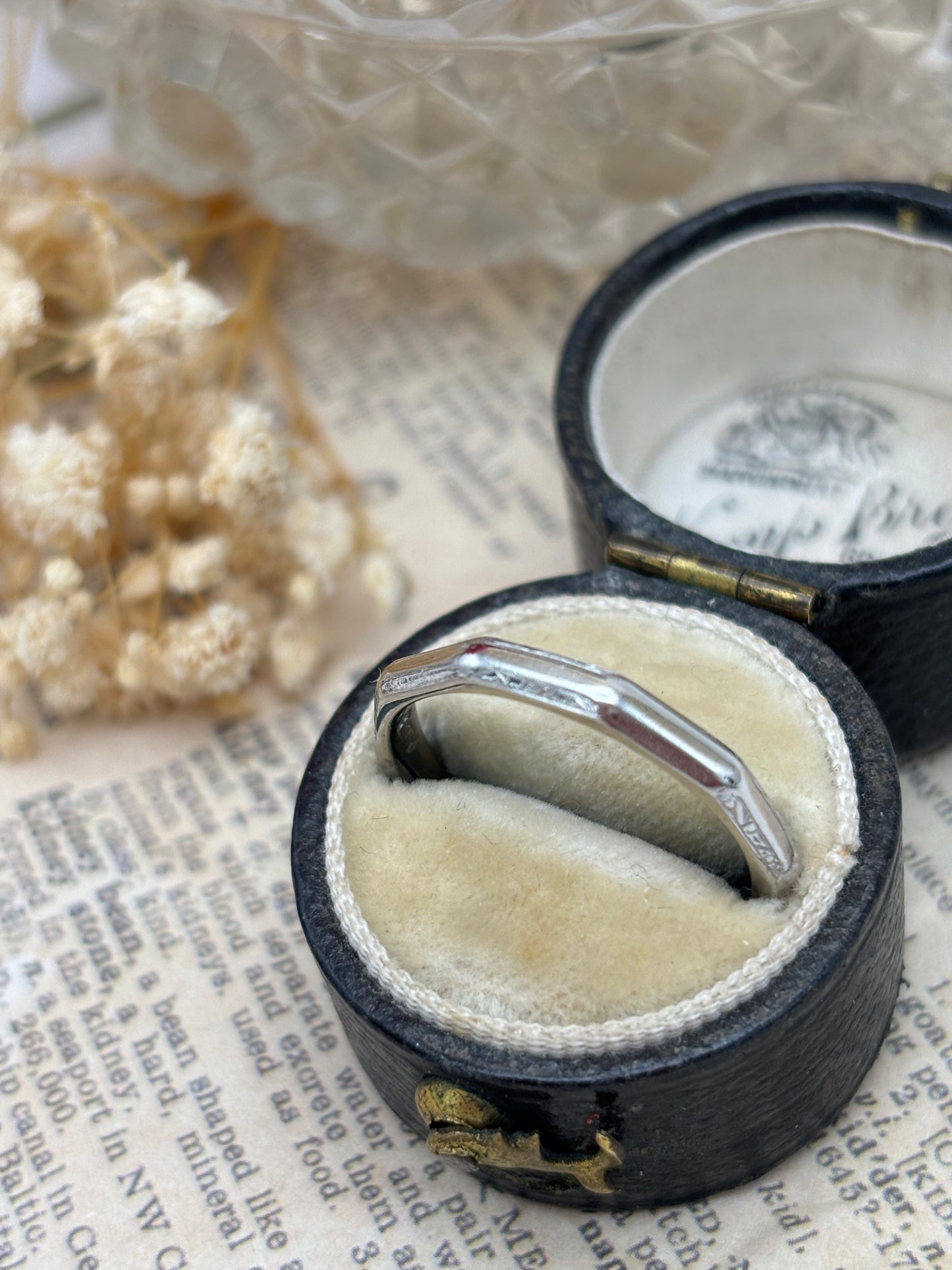Antique Platinum Wedding Ring - 1930's