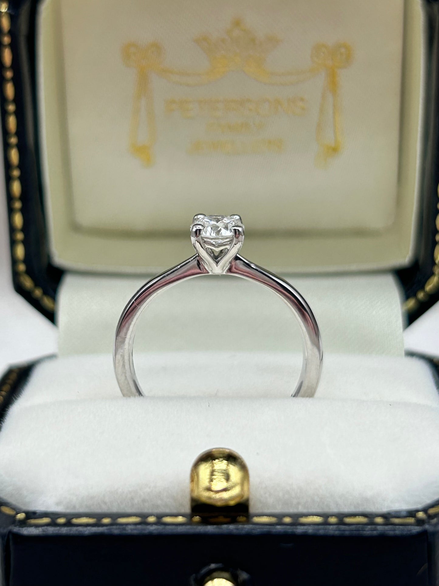 Platinum Diamond Solitaire Ring - pre owned