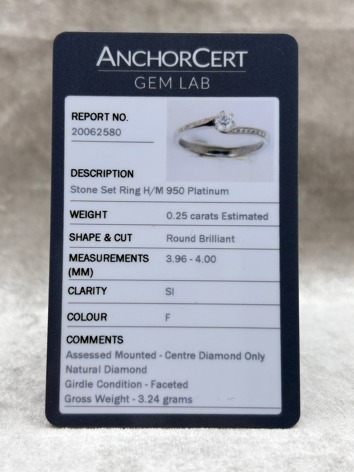 Platinum Diamond Twist Solitaire Engagement Ring