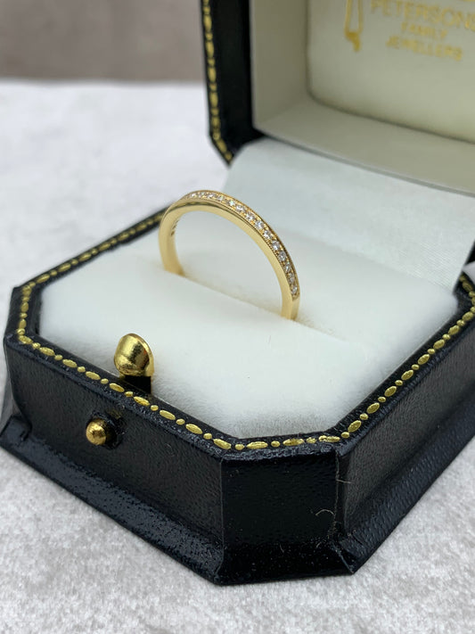 18ct Yellow Gold Diamond Eternity Ring