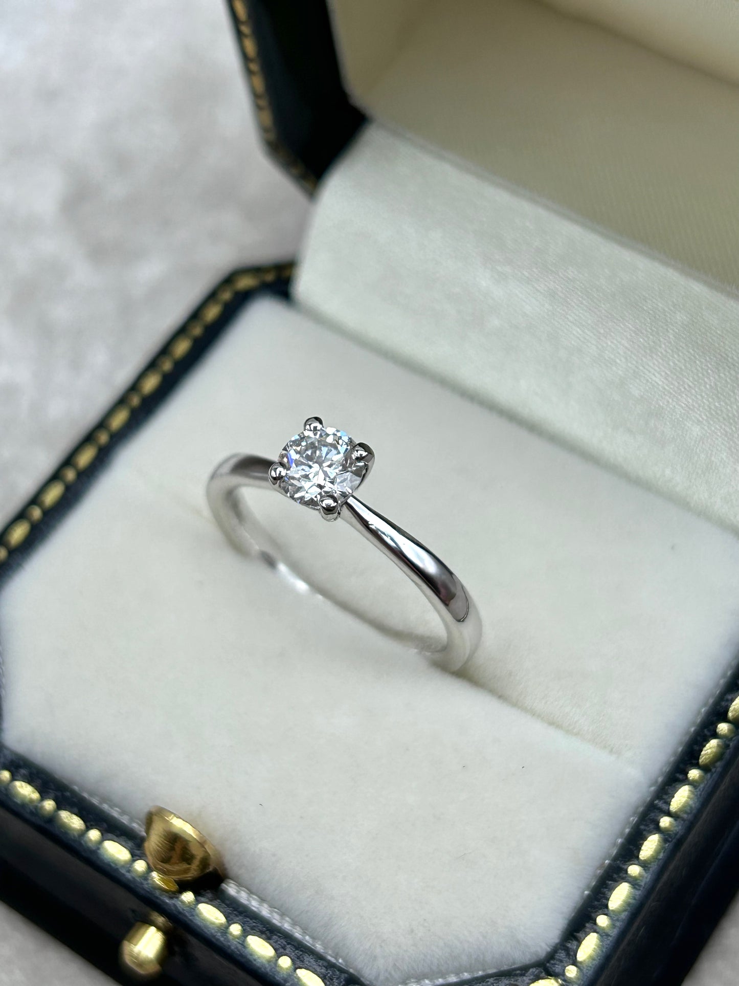 Platinum Diamond Solitaire Ring - pre owned