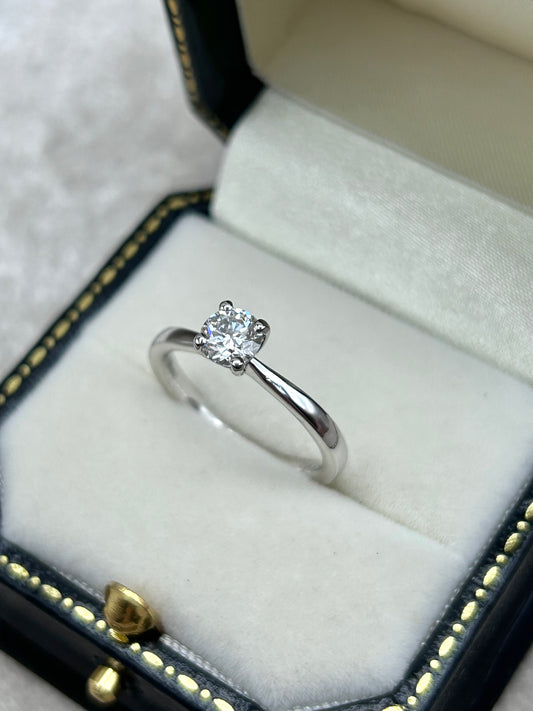 Platinum Diamond Solitaire Ring