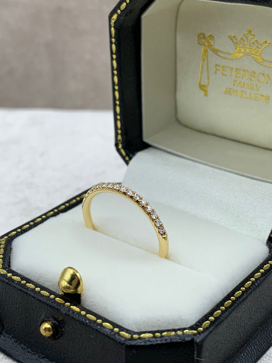 18ct Yellow Gold Diamond Eternity Ring