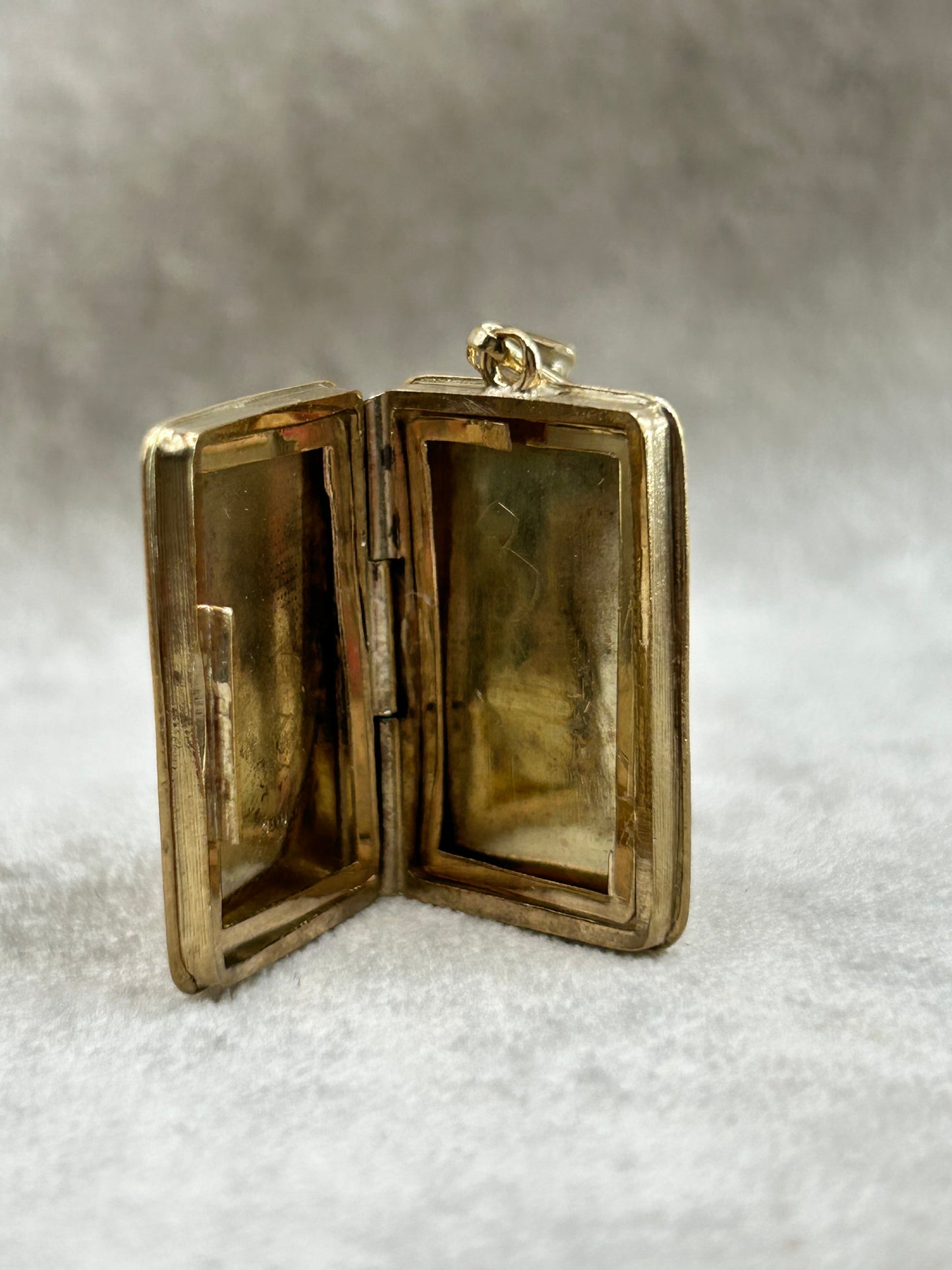 Vintage Gold Charm Book Locket