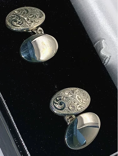 Solid Sterling Silver Cuff Links