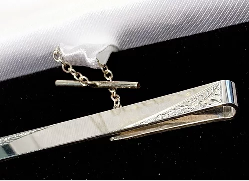 Solid Sterling Silver Tie Slide