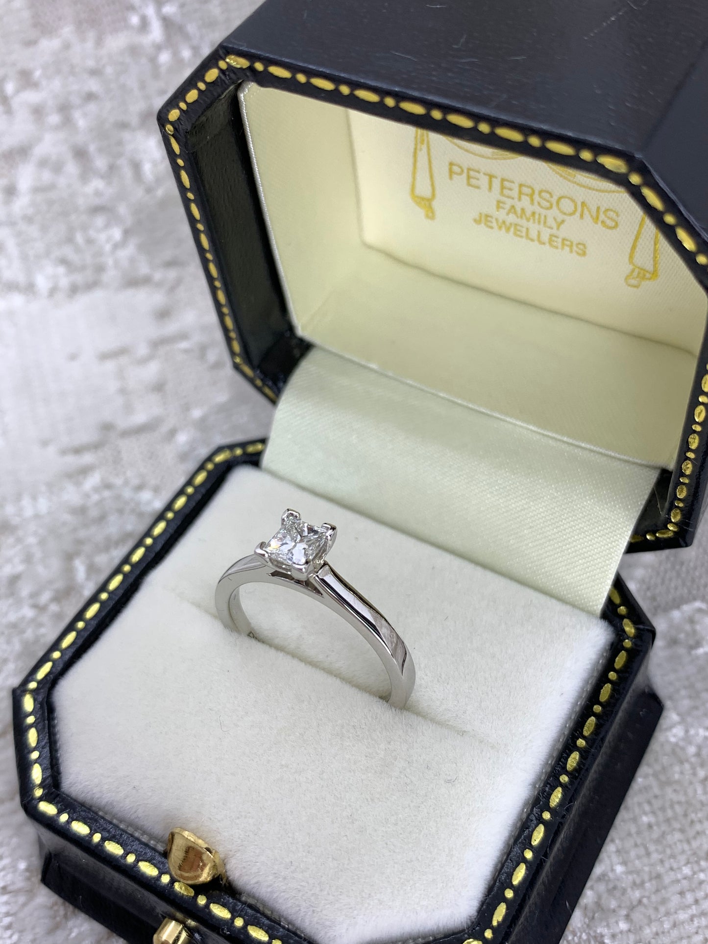 Platinum Princess Cut Diamond Engagement Ring