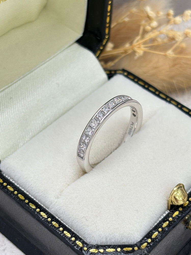 Platinum Princess Cut Diamond Eternity Ring - 0.75ct