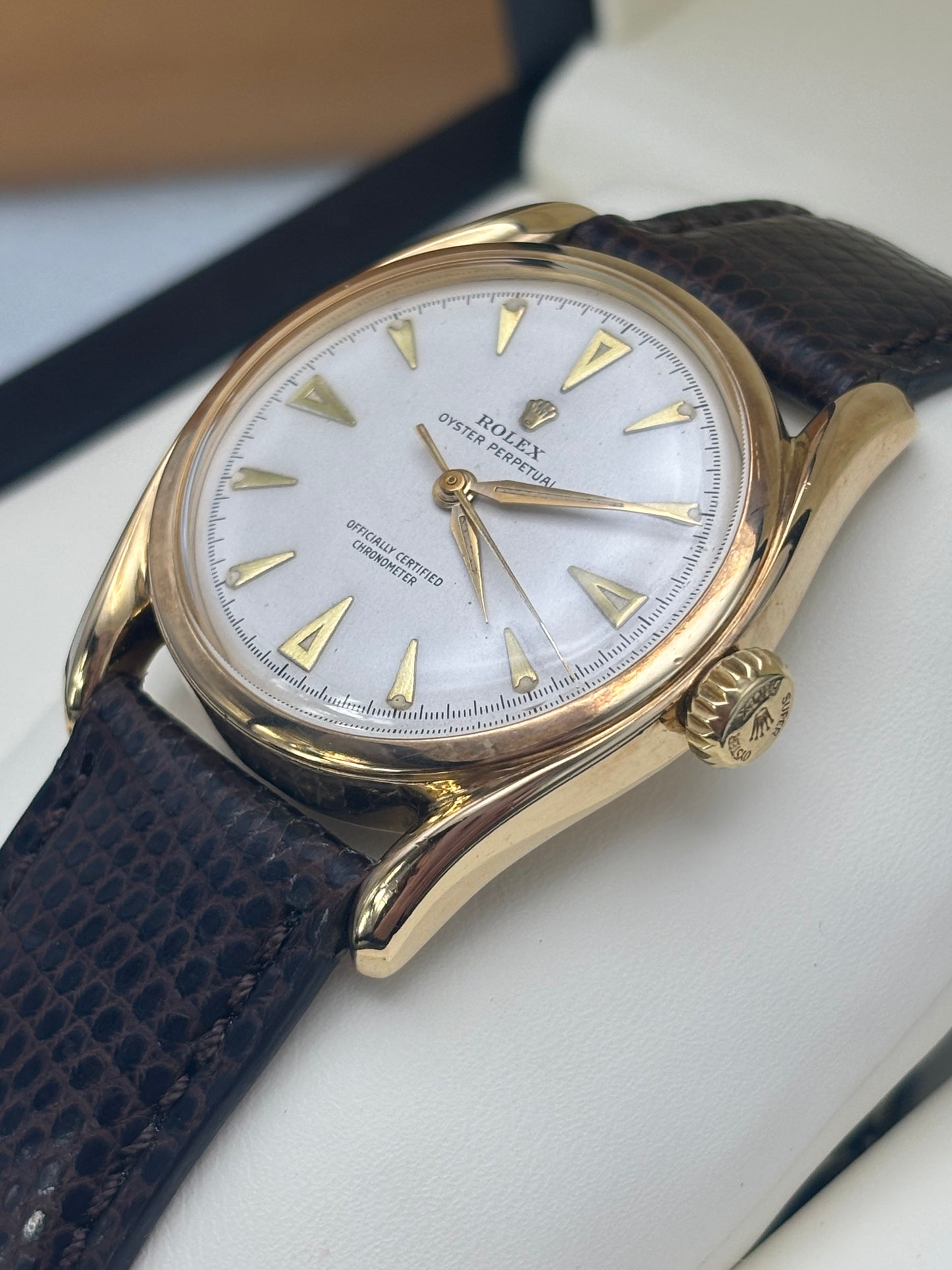 Rolex Oyster Bombay Vintage 14ct Gold 6090 IN STOCK
