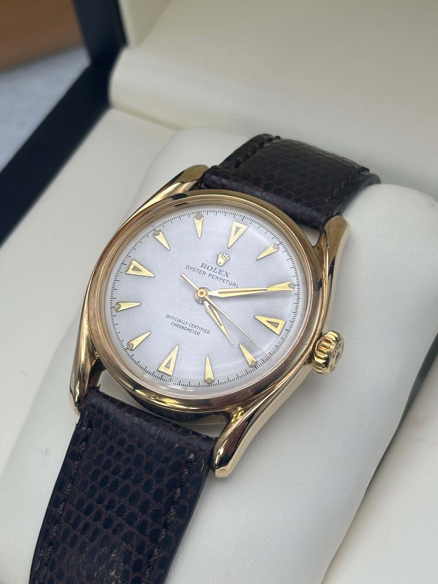Rolex Oyster Bombay Vintage 14ct Gold 6090 IN STOCK