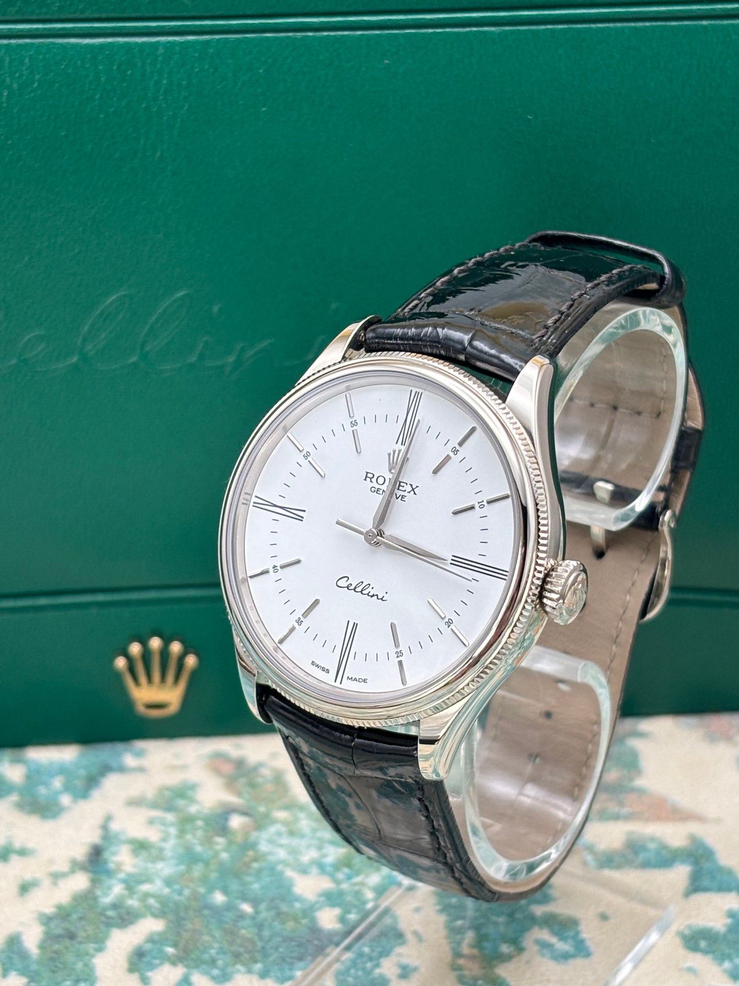 Rolex Watch Cellini Time 18ct Gold 50509  IN STOCK