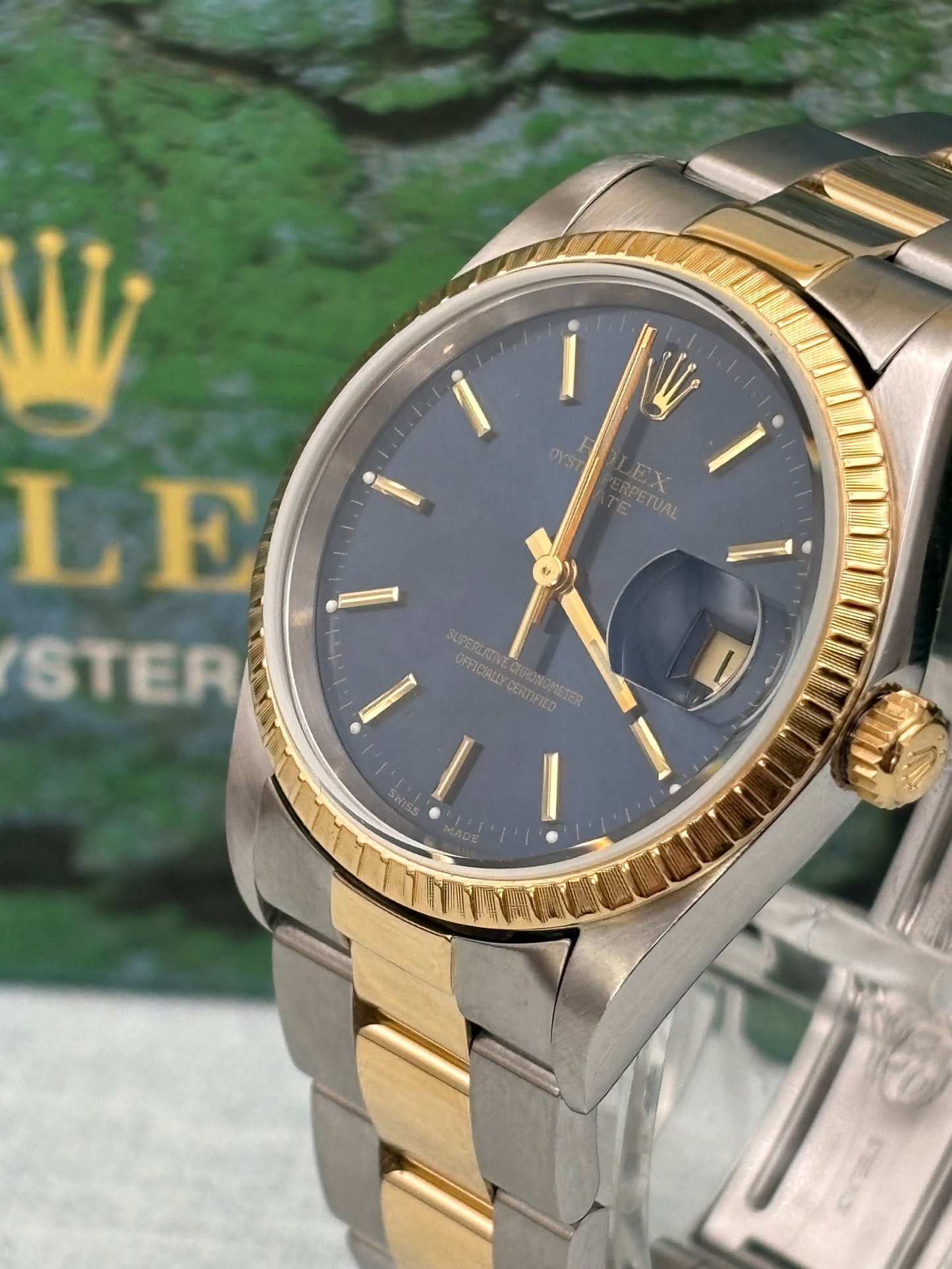 Rolex Oyster Perpetual Date Steel & Gold 15223  IN STOCK