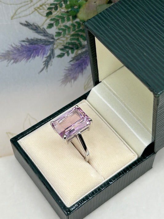 Kunzite Statement Ring