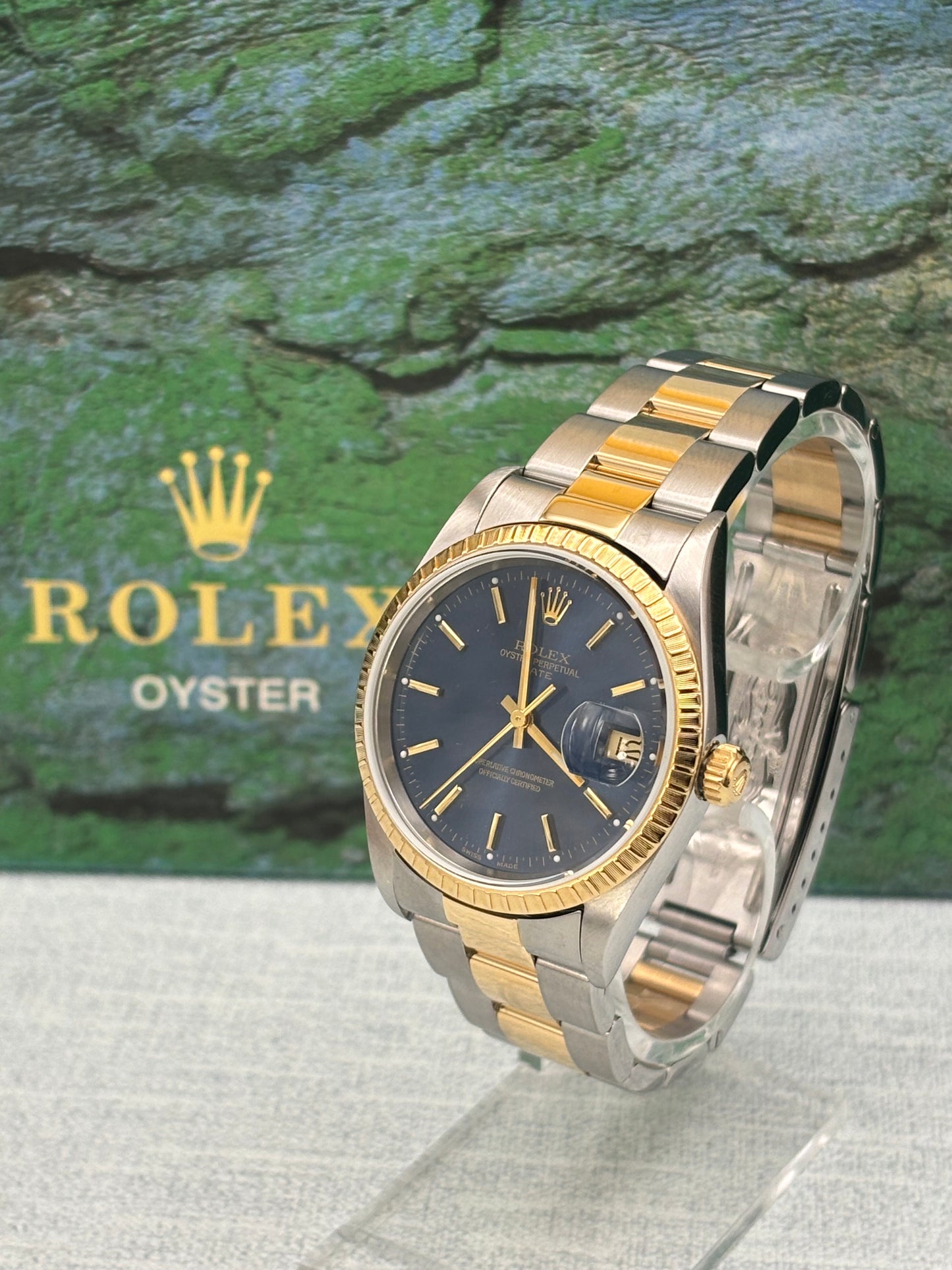 Rolex Oyster Perpetual Date Steel & Gold 15223  IN STOCK