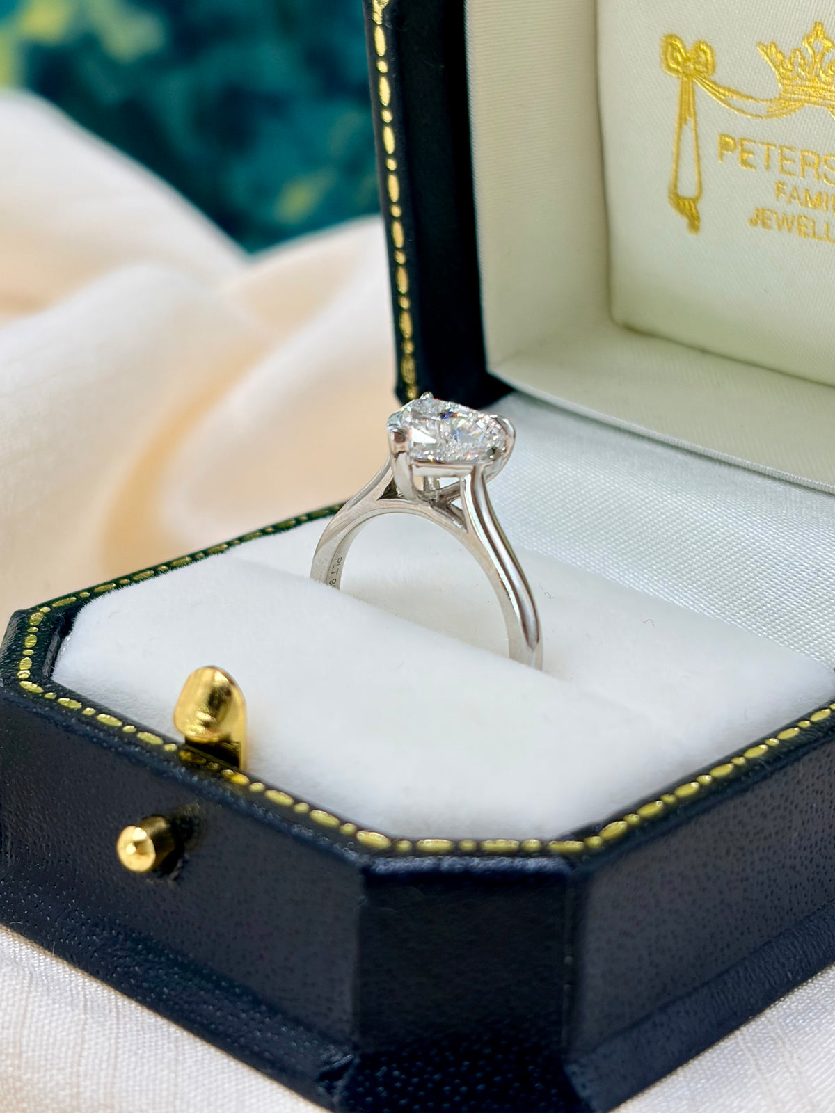 Platinum Heart Shaped Diamond 1.75ct - Lab-created