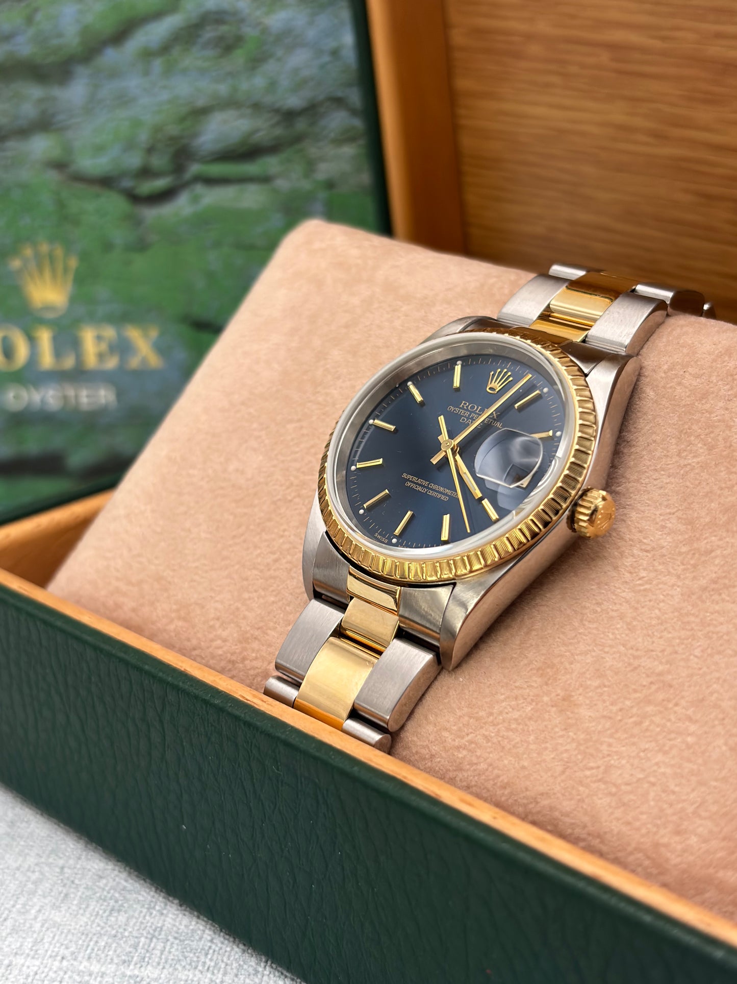Rolex Oyster Perpetual Date Steel & Gold 15223  IN STOCK