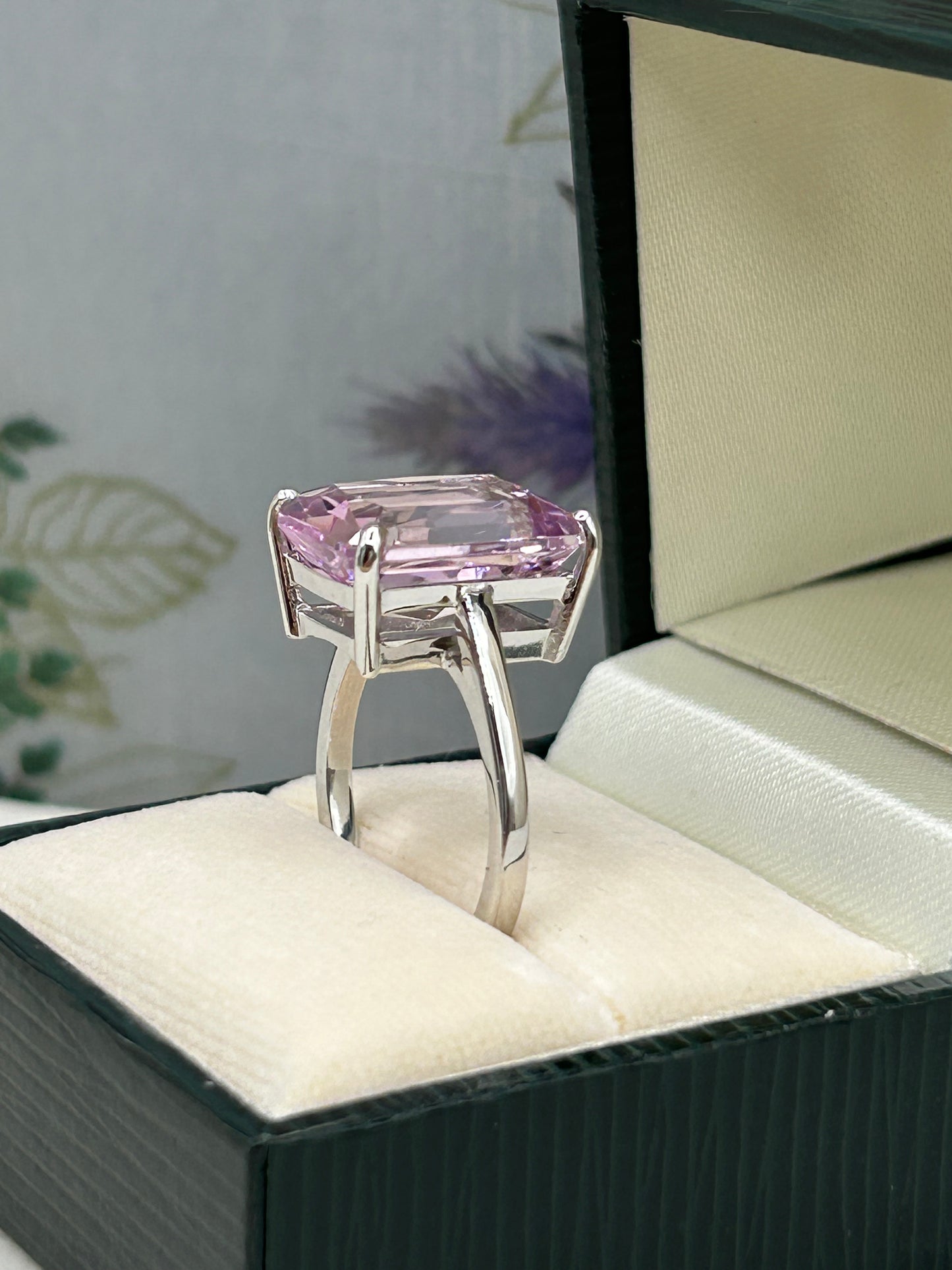 Kunzite Statement Ring