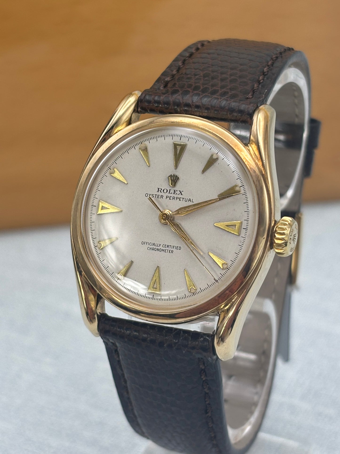 Rolex Oyster Bombay Vintage 14ct Gold 6090 IN STOCK