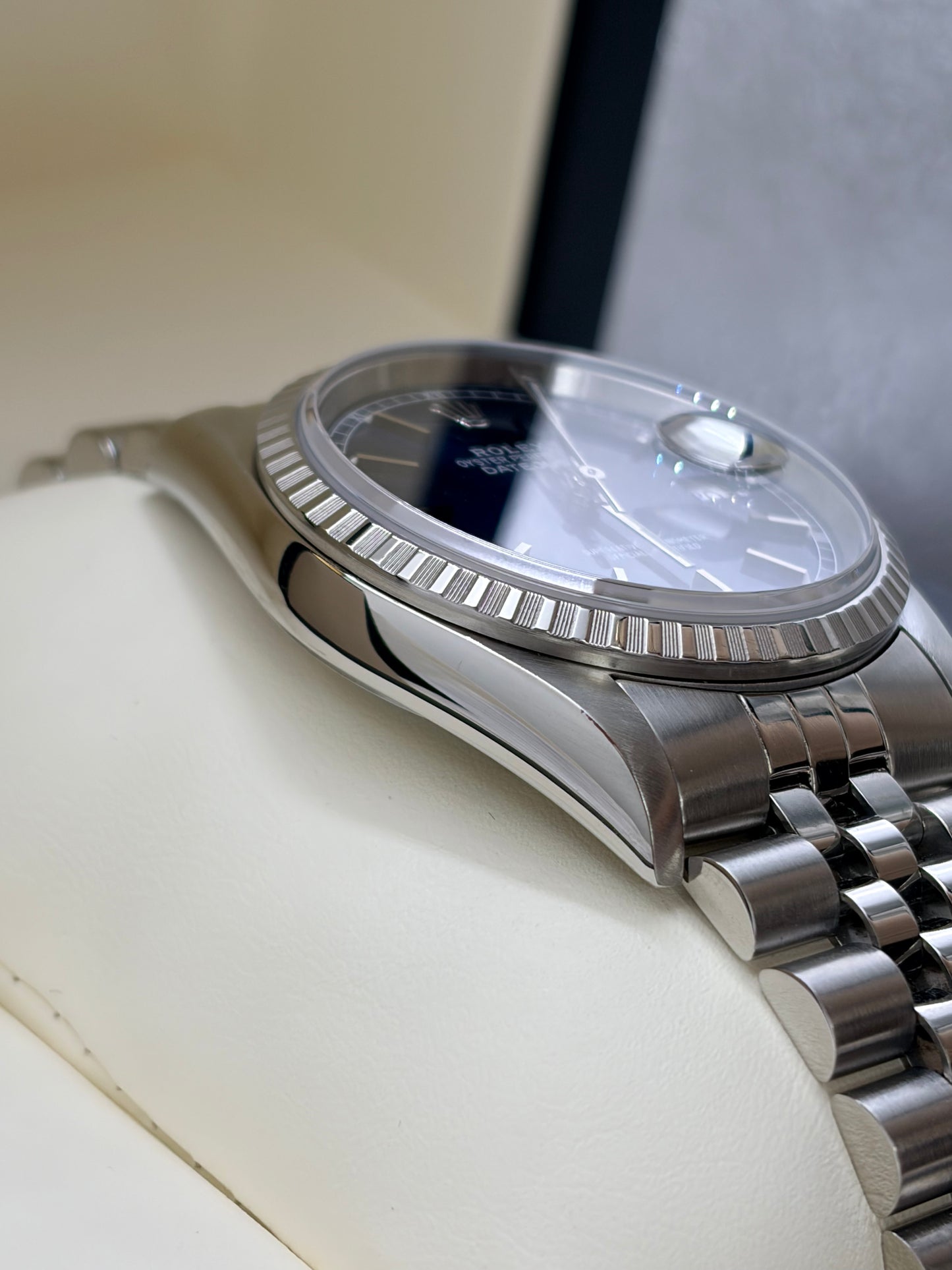 Rolex Datejust  Stainless-Steel Ref. 16220 Blue Dial