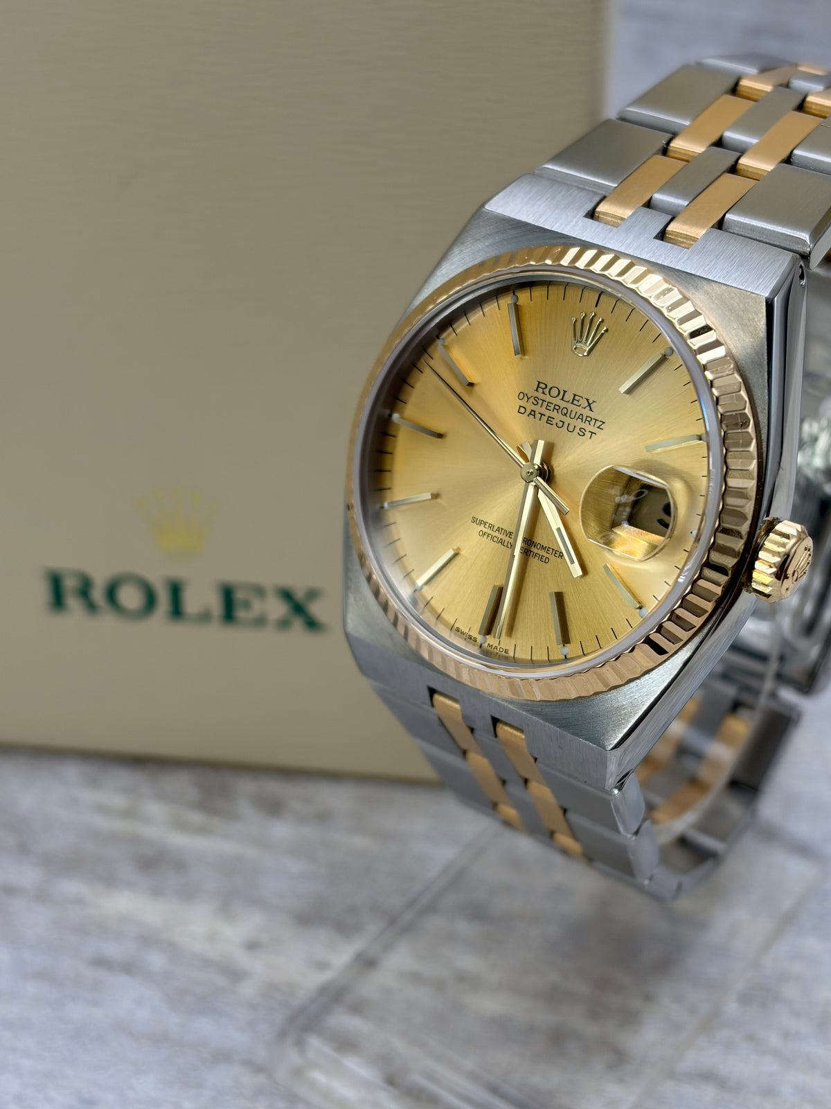 Rolex OysterQuartz Datejust Bi-Metal