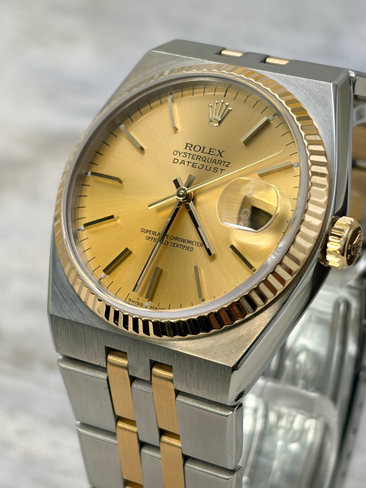 Rolex OysterQuartz Datejust Bi-Metal