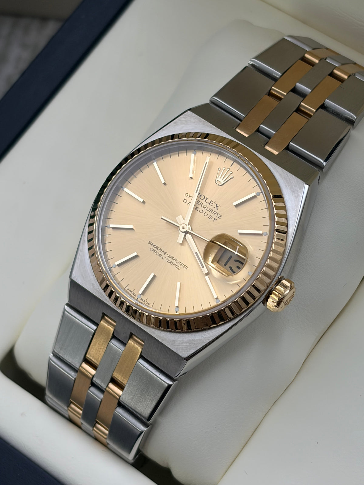 Rolex OysterQuartz Datejust Bi-Metal