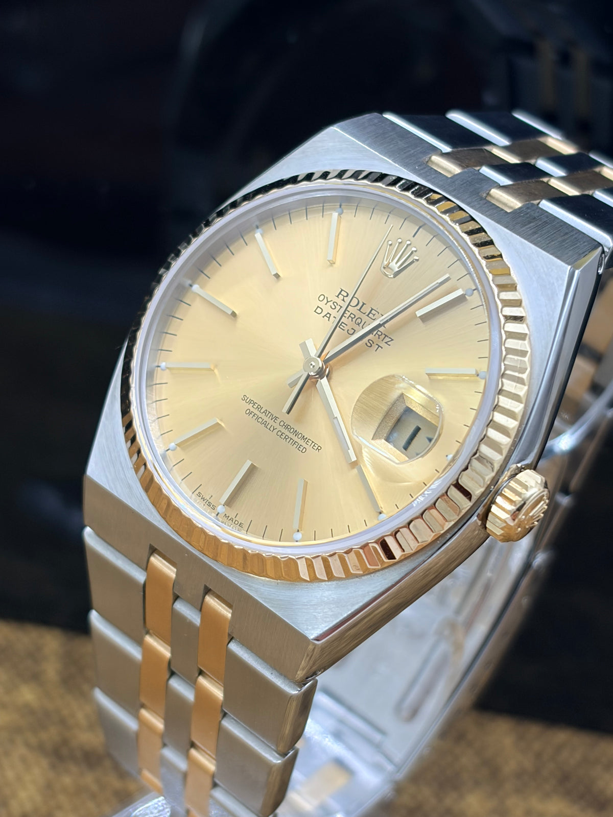 Rolex OysterQuartz Datejust Bi-Metal