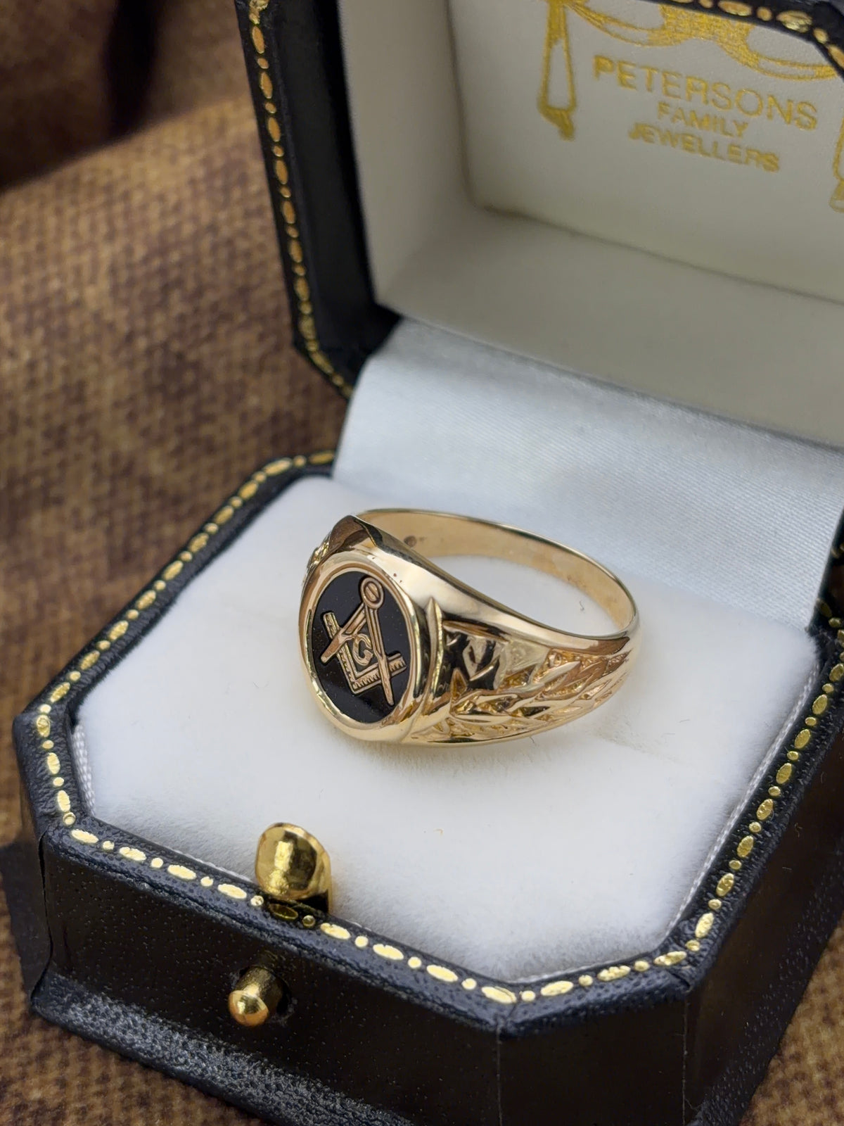 Masonic Signet Ring, 14ct Gold Vintage