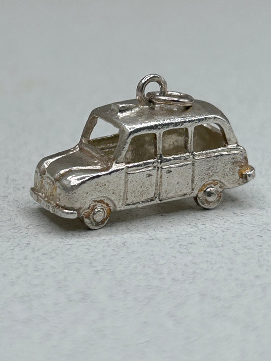 Vintage Silver Charm London Taxi Cab
