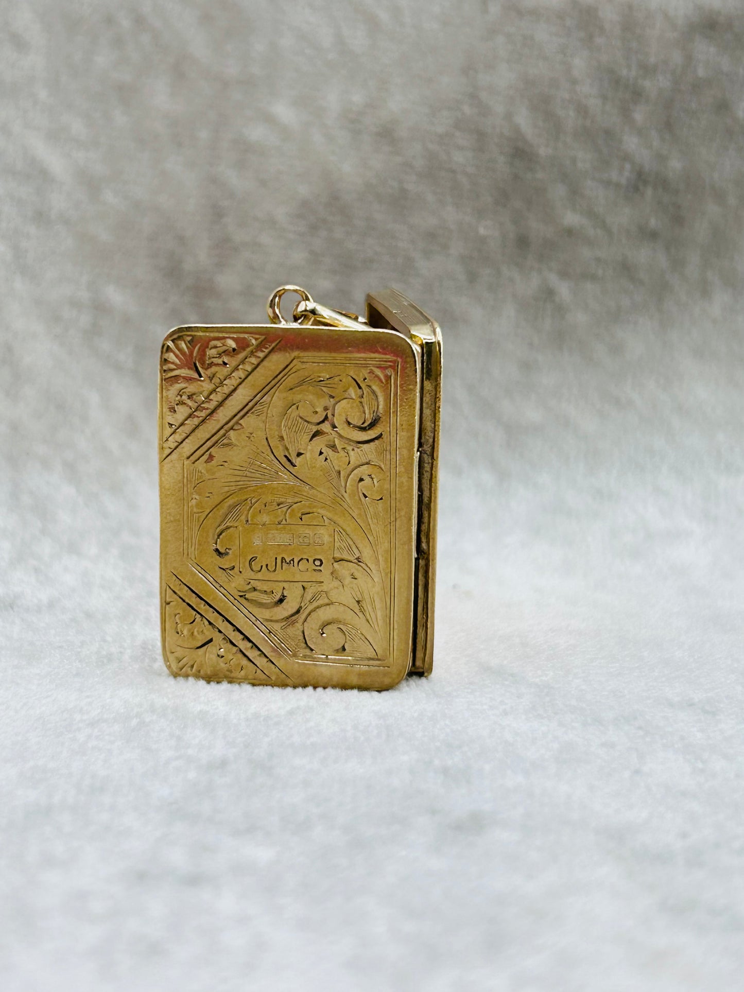 Vintage Gold Charm Book Locket