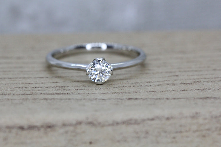 Platinum Diamond Solitaire Ring - Engagement Ring
