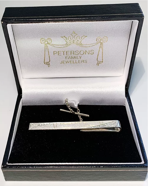 Solid Sterling Silver Tie Slide