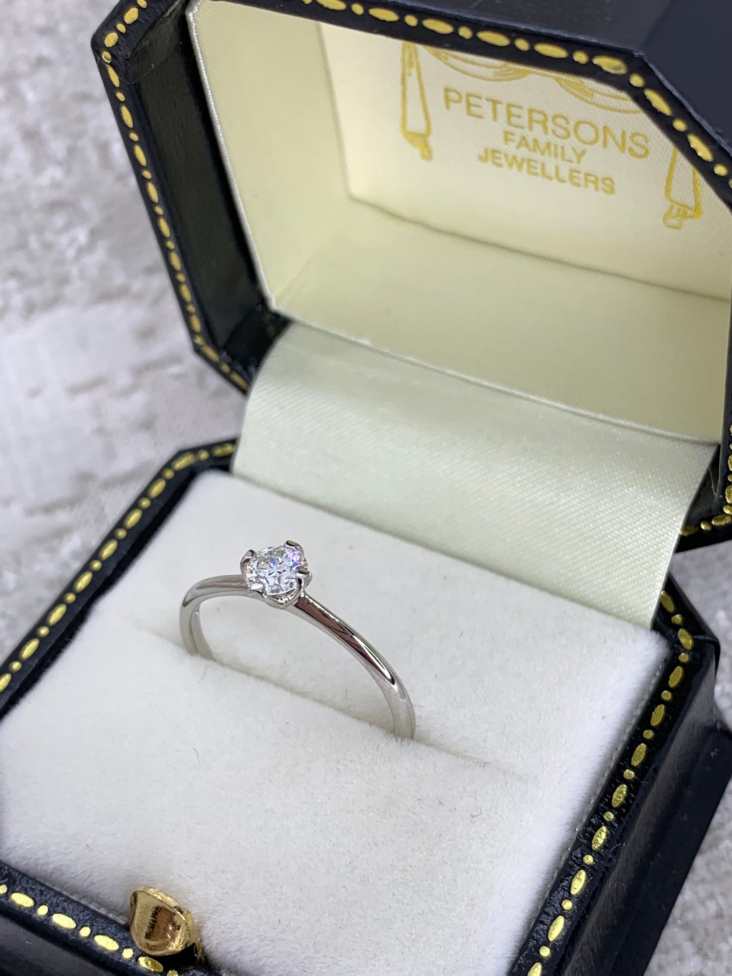 Platinum Diamond Solitaire Ring - Engagement Ring